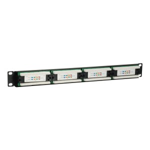 equip Pro - Patch Panel - CAT 5e - RJ-45 X 24 - Schwarz - 1U - 48.3 cm (19")