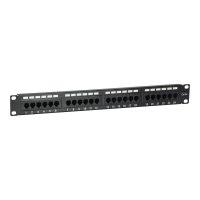 equip Pro - Patch Panel - CAT 5e - RJ-45 X 24 - Schwarz - 1U - 48.3 cm (19")