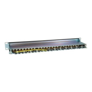 equip Pro - Patch Panel - CAT 6a - RJ-45 X 24 - Schwarz - 1U - 48.3 cm (19")