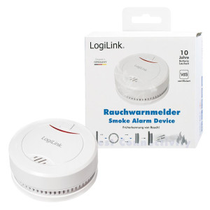 LogiLink Smoke Detector with VdS Approval - Rauchmelder - batteriebetrieben