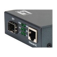 LevelOne GVT-2012 - Medienkonverter - 1GbE - 10Base-T, 1000Base-SX, 100Base-TX, 1000Base-T - RJ-45 / SFP (mini-GBIC)