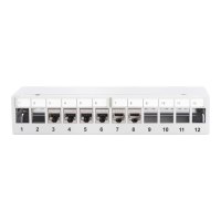 DIGITUS Modulares Desktop Patch Panel, geschirmt, 12-Port