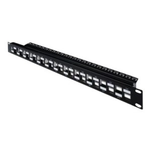 DIGITUS Modulares Patch Panel, 24-Port, abgestuft