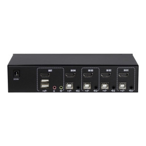 Inter-Tech Argus KVM AS-41HA - KVM-/Audio-Switch - 4 x KVM/Audio