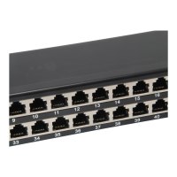 equip Pro - Patch Panel - Rack montierbar - RJ-45 X 48 - Schwarz - 1U - 48.3 cm (19")