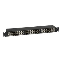 equip Pro - Patch Panel - Rack montierbar - RJ-45 X 48 - Schwarz - 1U - 48.3 cm (19")