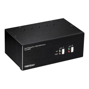 TRENDnet TK-240DP - KVM-/Audio-/USB-Switch - 2 x KVM/Audio/USB - 1 lokaler Benutzer - Desktop