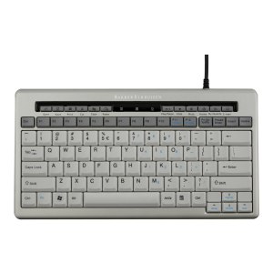 Bakker S-board 840 - Mini - Cablato - USB - QWERTY - Grigio