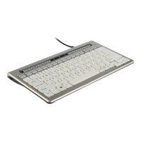 Bakker S-board 840 - Mini - Cablato - USB - QWERTY - Grigio