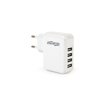 Gembird Universal USB-Ladegerät 4-Port 3.1 A 15W weiß