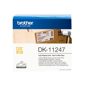 Brother DK-11247 - Schwarz auf Weiß - 103 x 164 mm 180 Etikett(en) (1 Rolle(n)