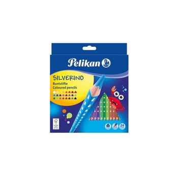 Pelikan 700665. Menge pro Packung: 24 Stück(e), Schreibfarben: Schwarz, Blau, Braun, Grün, Grau, Hellblau, Hellgrün, Mehrfarbig, Orange, Pfirsich, Pink,..., Material: Holz. Verpackungsart: Karton mit Aufhänger