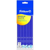 Pelikan 811132 - Weich - Schwarz - 10 Stück(e) - Bleistift HBE - sechskant i.10er Polybag FSC