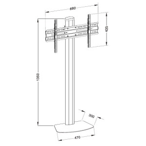 Techly Stand - for LCD display