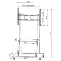 Techly Cart - for flat panel