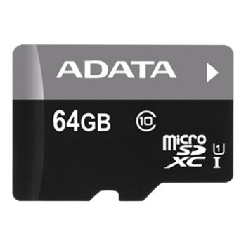 ADATA Premier - Flash memory card (microSDXC to SD adapter included)