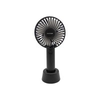 RealPower Mobile Fan Micro-USB schwarz Ventilator mit Akku