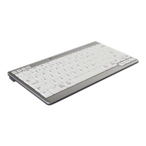 Bakker UltraBoard 950 Wireless - Mini - RF Wireless - QWERTY - Grigio - Bianco