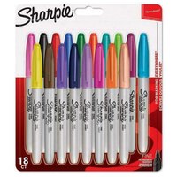 Sharpie Fine - 18 Stück(e) - Mehrfarben - Feine Spitze - Grau - Mehrfarben - Rund - Fein