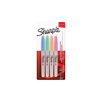 Sharpie 2065402 - Blue - Green - Orange - Pink - Fibre tip - Fine - 1 mm - Ceramic - Fabric - Leather - Paper - Plastic - AP