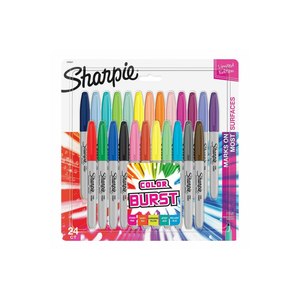 Sharpie Fine - 24 pc(s) - Multicolor - Fine tip - Gray -...