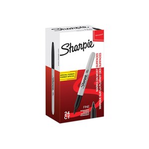 Sharpie Fine - 24 pezzo(i) - Nero - Punta sottile - Nero...