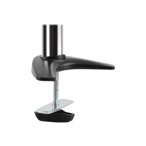 LogiLink Dual monitor desk mount - Befestigungskit - einstellbarer Arm - für 2 Monitore - Aluminium, Stahl - metallisch grau - Bildschirmgröße: 33-68.6 cm (13"-27") - Tischmontage