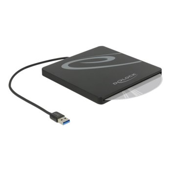 DeLOCK 5.25" External Enclosure Slot-in Slim SATA > USB 3.0 - Speichergehäuse - SATA - USB 3.0 - Schwarz