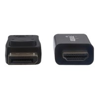 Manhattan DisplayPort 1.1 to HDMI Cable, 1080p@60Hz, 3m, Male to Male, DP With Latch, Black, Not Bi-Directional, Three Year Warranty, Polybag