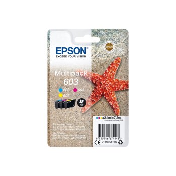 Epson Multipack 3-colours 603 Ink - Resa standard - 2,4 ml - 130 pagine - 3 pz - Confezione multipla