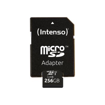 Intenso microSD Karte UHS-I Premium - 256 GB - MicroSD - Classe 10 - UHS-I - 45 MB/s - Class 1 (U1)