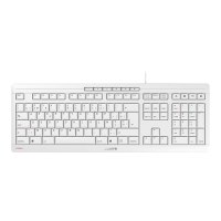 CHERRY STREAM KEYBOARD - Tastatur - USB - Belgien - Tastenschalter: CHERRY SX - Grau-Weiß