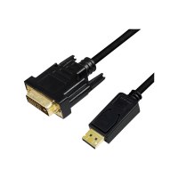 LogiLink Adapter cable - DisplayPort (M) latched to DVI-D (M)