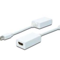 DIGITUS AK-340411-001-W - 0,15 m - Mini DisplayPort - HDMI - Nichel - Bianco - Maschio/Femmina