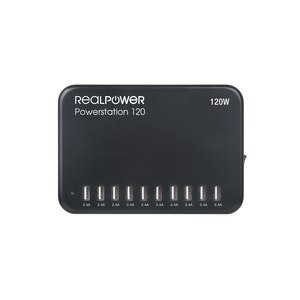 RealPower Power Station 120W 10 USB-Ports