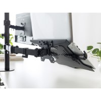 Equip Pro - Montagekomponente - belüftet - für Notebook - Kunststoff, Stahl - Schwarz - Bildschirmgröße: 25.4-39.6 cm (10"-15.6") - Armmontage