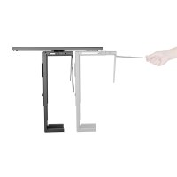 Equip 650892 - Under desk CPU holder - Scrivania - 10 kg - Nero - Acciaio - 180°