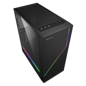 Sharkoon RGB FLOW - Tower - ATX - Seitenteil mit Fenster (gehärtetes Glas)