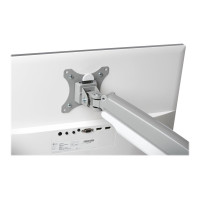 Kensington SmartFit One-Touch Dual Monitor Arm - Befestigungskit - einstellbarer Arm - für 2 Monitore - Metall - silbergrau - Bildschirmgröße: 33-81.3 cm (13"-32")