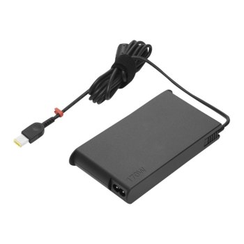 Lenovo ThinkPad 170W Slim AC Adapter (Slim-tip) - Netzteil - Wechselstrom 90-265 V - 170 Watt - Schwarz - für ThinkPad P1 Gen 4; P15v Gen 2; P17 Gen 2; T15g Gen 2; T15p Gen 2; X1 Extreme Gen 4