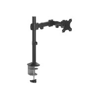 Fellowes Reflex Single Monitor Arm - Befestigungskit - einstellbarer Arm - für Monitor - Metall - Schwarz, RAL 9017 - Bildschirmgröße: up to 81.28 cm (bis zu 32 Zoll)