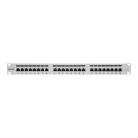 Intellinet Patch Panel, Cat6a, FTP, 24-Port, 1U, Shielded, 90° Top-Entry Punch Down Blocks, Grey