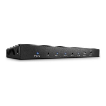 Lindy 38236 - HDMI - 4x HDMI - 3840 x 2160 Pixel - Nero - Metallo - 4K Ultra HD