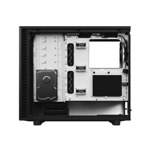 Fractal Design Define 7 - Tempered Glass Edition - Tower - E-ATX - Seitenteil mit Fenster (gehärtetes Glas) - keine Spannungsversorgung (ATX) - Schwarz, weiß - USB/Audio