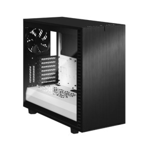 Fractal Design Define 7 - Tempered Glass Edition - Tower - E-ATX - Seitenteil mit Fenster (gehärtetes Glas) - keine Spannungsversorgung (ATX) - Schwarz, weiß - USB/Audio