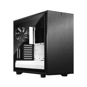 Fractal Design Define 7 - Tempered Glass Edition - Tower - E-ATX - Seitenteil mit Fenster (gehärtetes Glas) - keine Spannungsversorgung (ATX) - Schwarz, weiß - USB/Audio