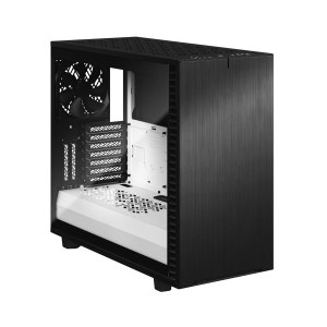 Fractal Design Define 7 - Tempered Glass Edition - Tower - E-ATX - Seitenteil mit Fenster (gehärtetes Glas) - keine Spannungsversorgung (ATX) - Schwarz, weiß - USB/Audio