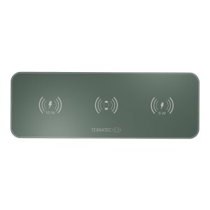 TerraTec ChargeAIR All green - Induktive Ladematte + AC-Netzteil - 10 Watt - 1.2 A - für Apple AirPods (1. Generation, 2. Generation)