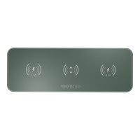 TerraTec ChargeAIR All green - Induktive Ladematte + AC-Netzteil - 10 Watt - 1.2 A - für Apple AirPods (1. Generation, 2. Generation)