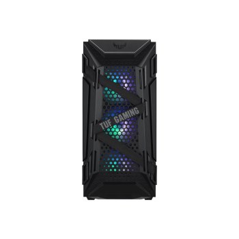 ASUS TUF Gaming GT301 - Tower - ATX - Seitenteil mit Fenster (gehärtetes Glas) - Schwarz - USB/Audio